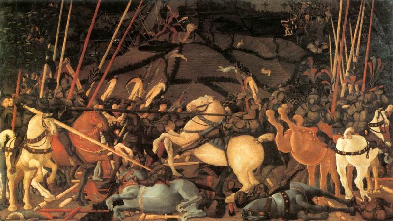 UCCELLO, Paolo Bernardino della Ciarda Thrown Off His Horse wt oil painting picture